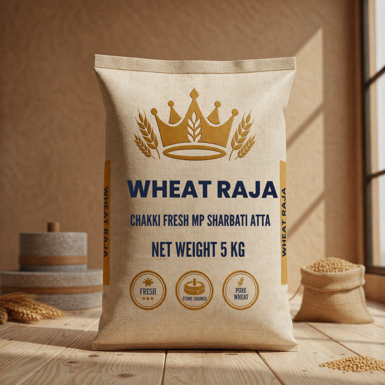 Sharbati Atta 5 KG Pack